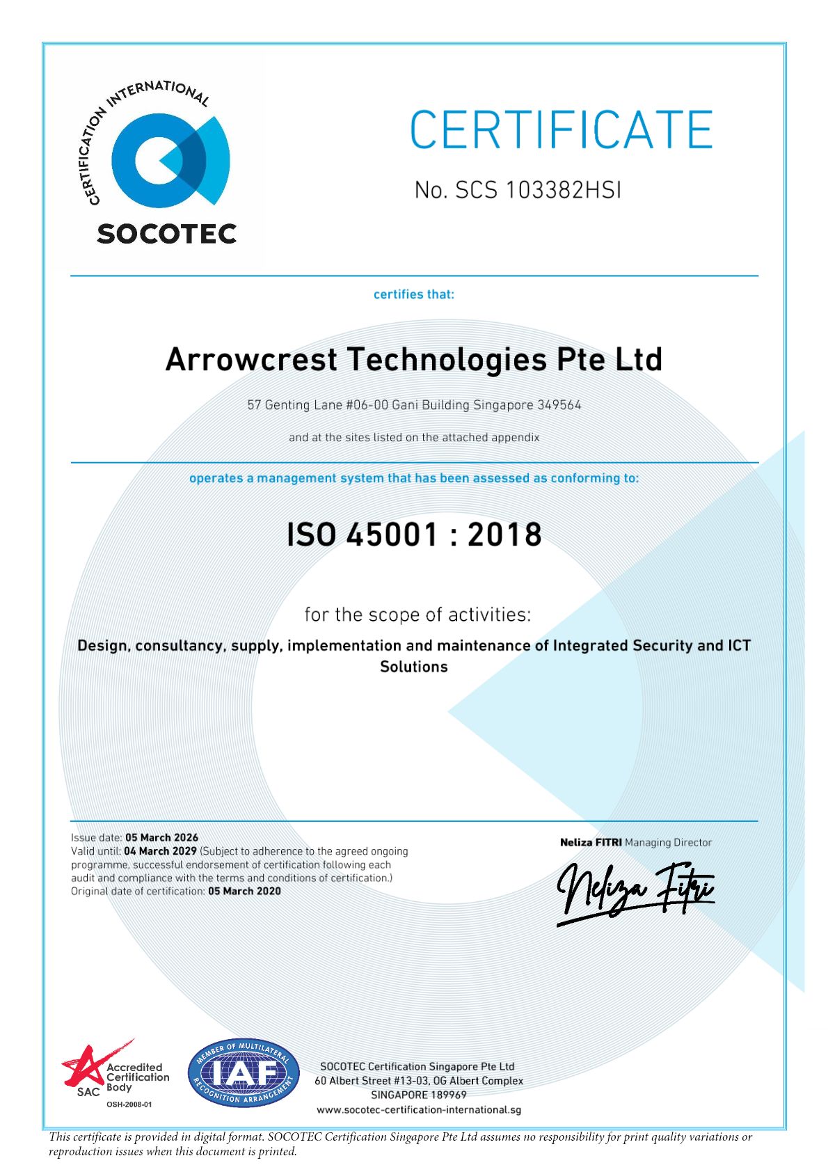 ISO 45001: 2018